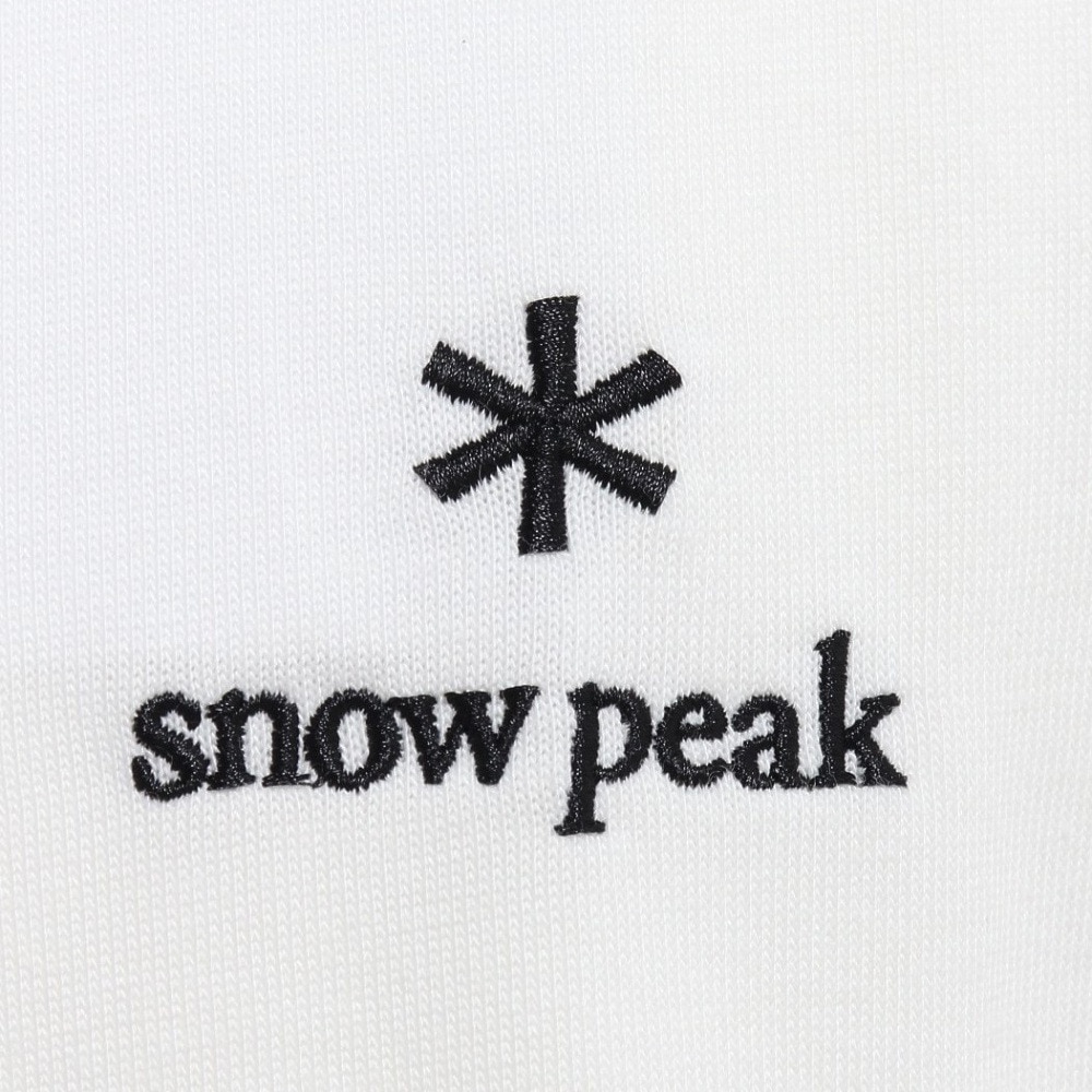 スノーピーク（snow peak）（メンズ）半袖Tシャツ ワンポイントロゴTシャツ SPE-TS-23AU003 WH ホワイト