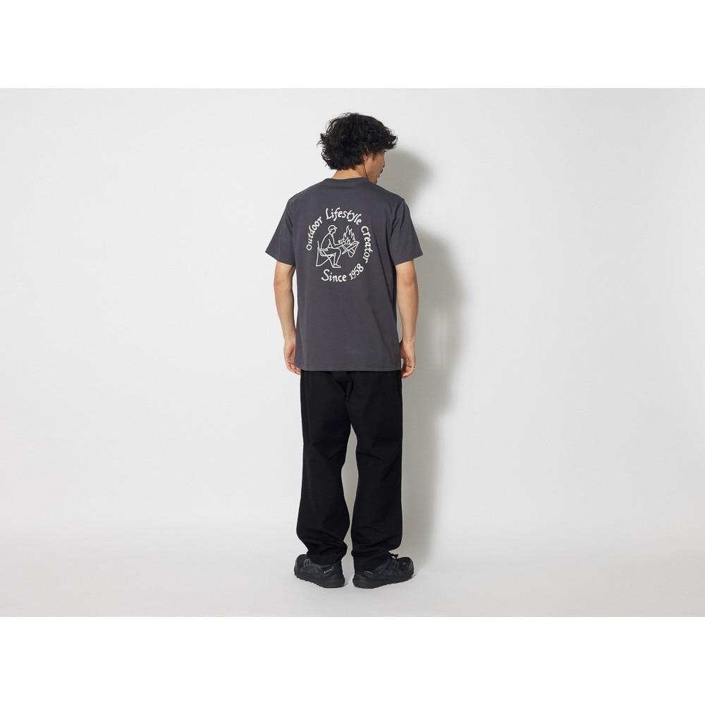 スノーピーク（snow peak）（メンズ）半袖Tシャツ Camping Club Tシャツ 1 TS-23AU002 CH チャコールグレー