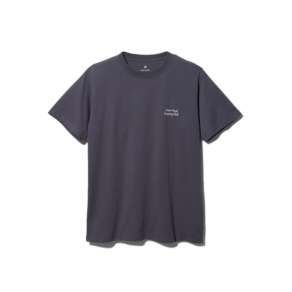 スノーピーク（snow peak）（メンズ）半袖Tシャツ Camping Club Tシャツ 1 TS-23AU002 CH チャコールグレー