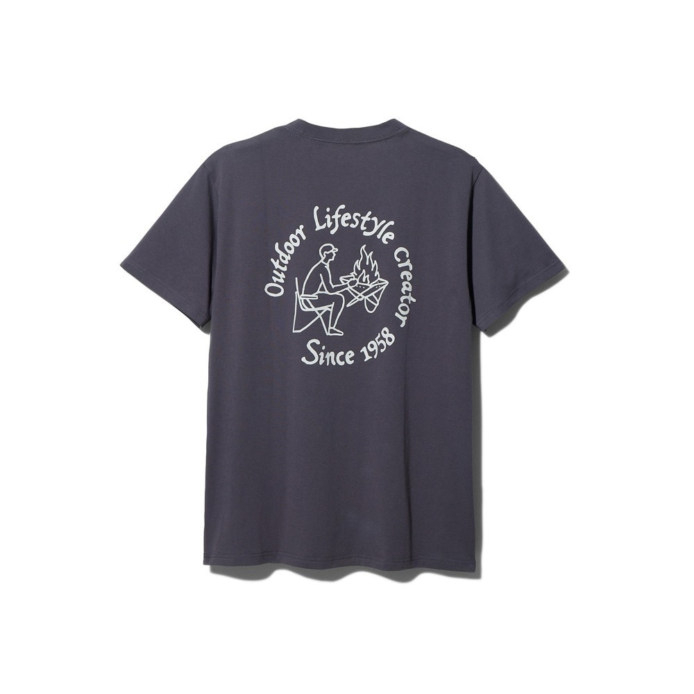 スノーピーク（snow peak）（メンズ）半袖Tシャツ Camping Club Tシャツ 1 TS-23AU002 CH チャコールグレー