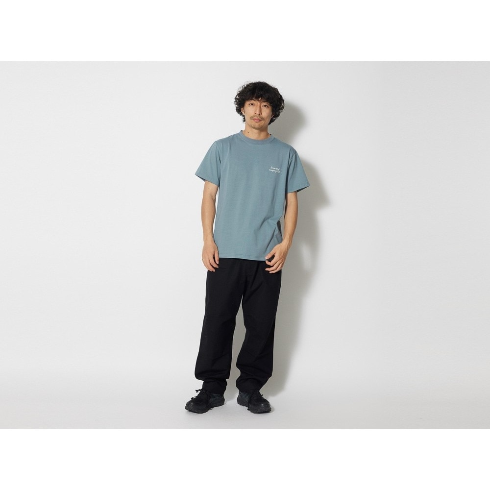 スノーピーク（snow peak）（メンズ）吸水速乾 半袖Tシャツ Camping Club Tシャツ 1 TS-23AU002 SX サックス