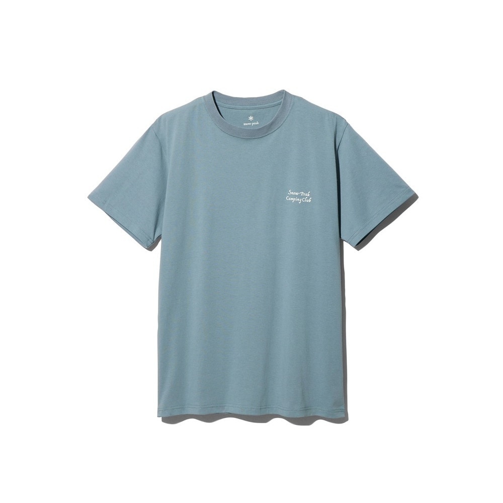 スノーピーク（snow peak）（メンズ）半袖Tシャツ Camping Club Tシャツ 1 TS-23AU002 SX サックス