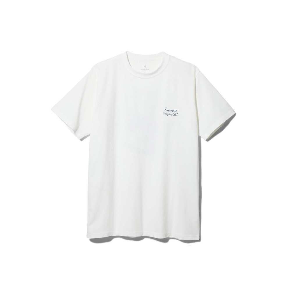 スノーピーク（snow peak）（メンズ）半袖Tシャツ Camping Club Tシャツ 1 TS-23AU002 WH ホワイト
