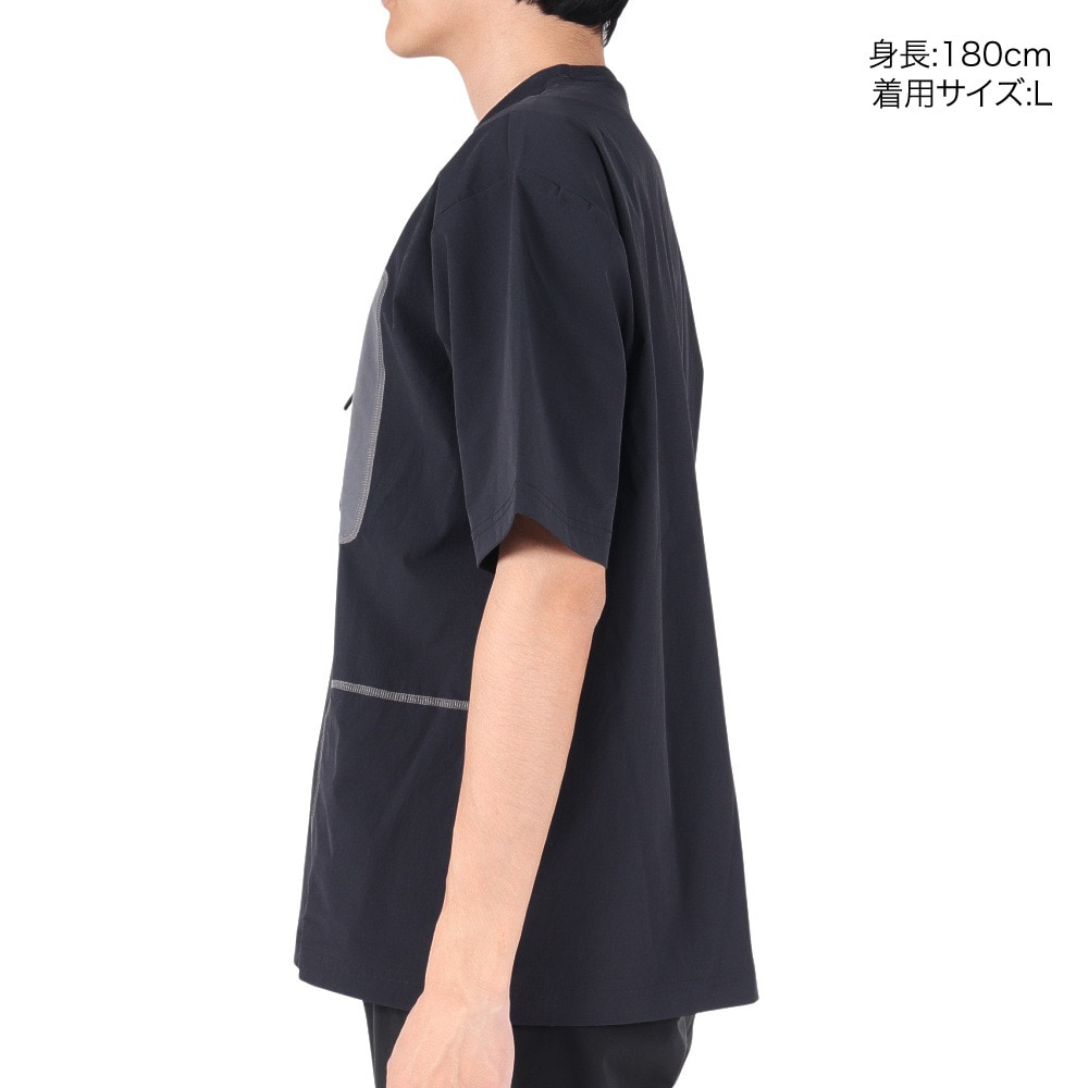 オークリー（OAKLEY）（メンズ）防水 4Way ストレッチ 半袖Tシャツ ラチチュード ユーティリティ Multi-Pocket FOA404781-02E ブラック