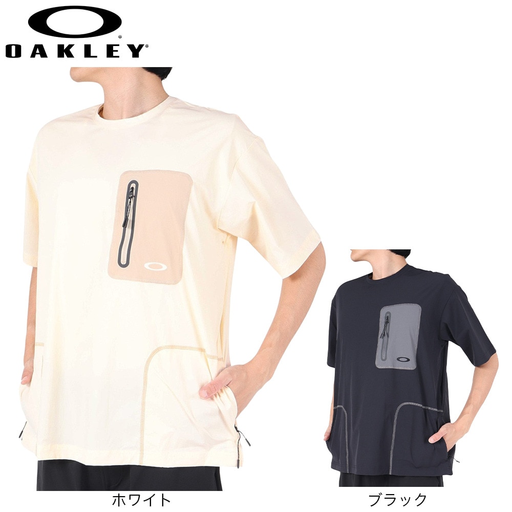オークリー（OAKLEY）（メンズ）防水 4Way ストレッチ 半袖Tシャツ ラチチュード ユーティリティ Multi-Pocket FOA404781-02E ブラック