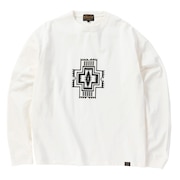 ペンドルトン（PENDLETON）（メンズ）フロントプリント 長袖Tシャツ 19807224 O.White