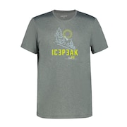 アイスピーク（ICEPEAK）（メンズ）半袖Tシャツ カットソー BEARDEN 57731 585 グレー×グリーン