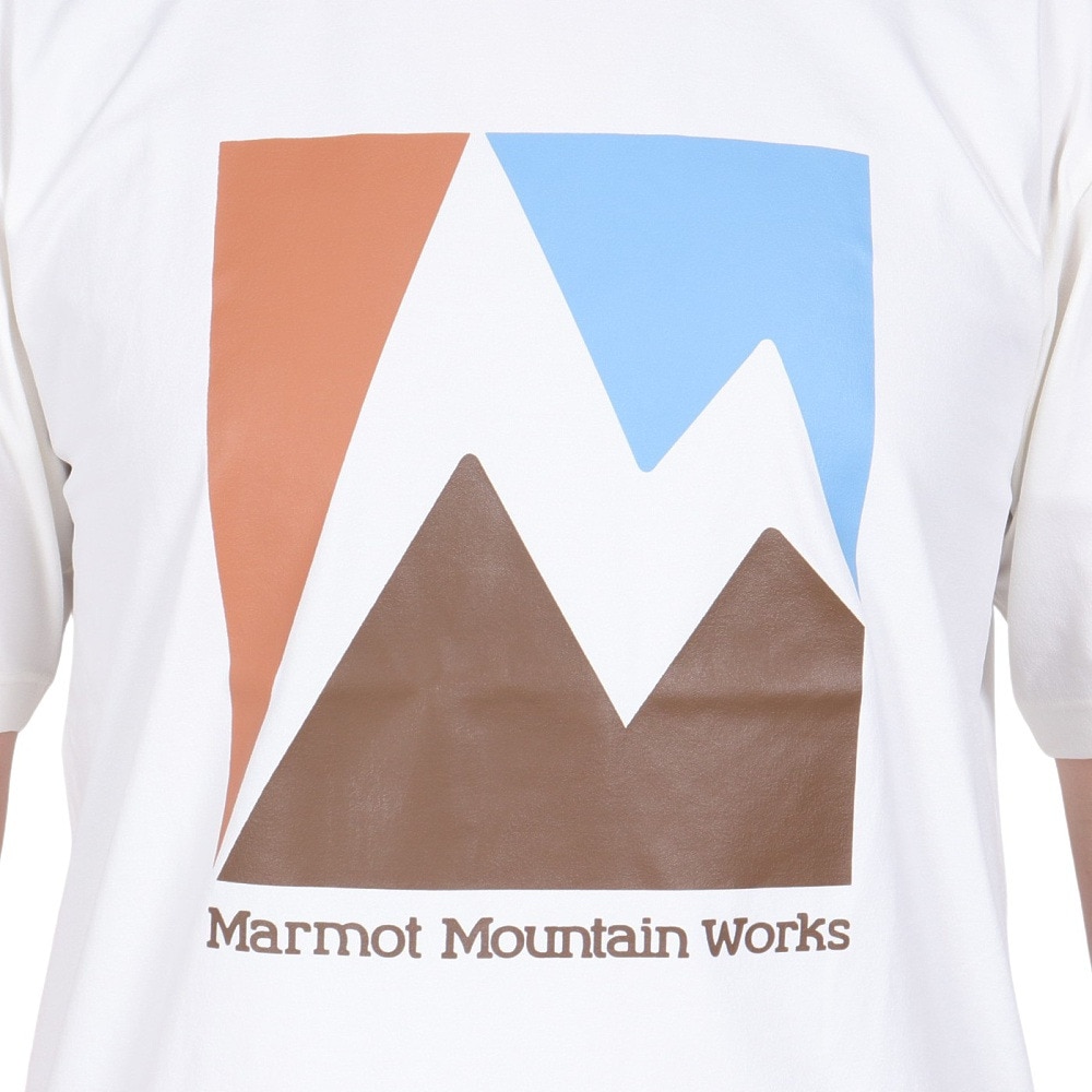 マーモット（Marmot）（メンズ）吸水速乾 半袖Tシャツ Crack-T TSSMC405-BWT