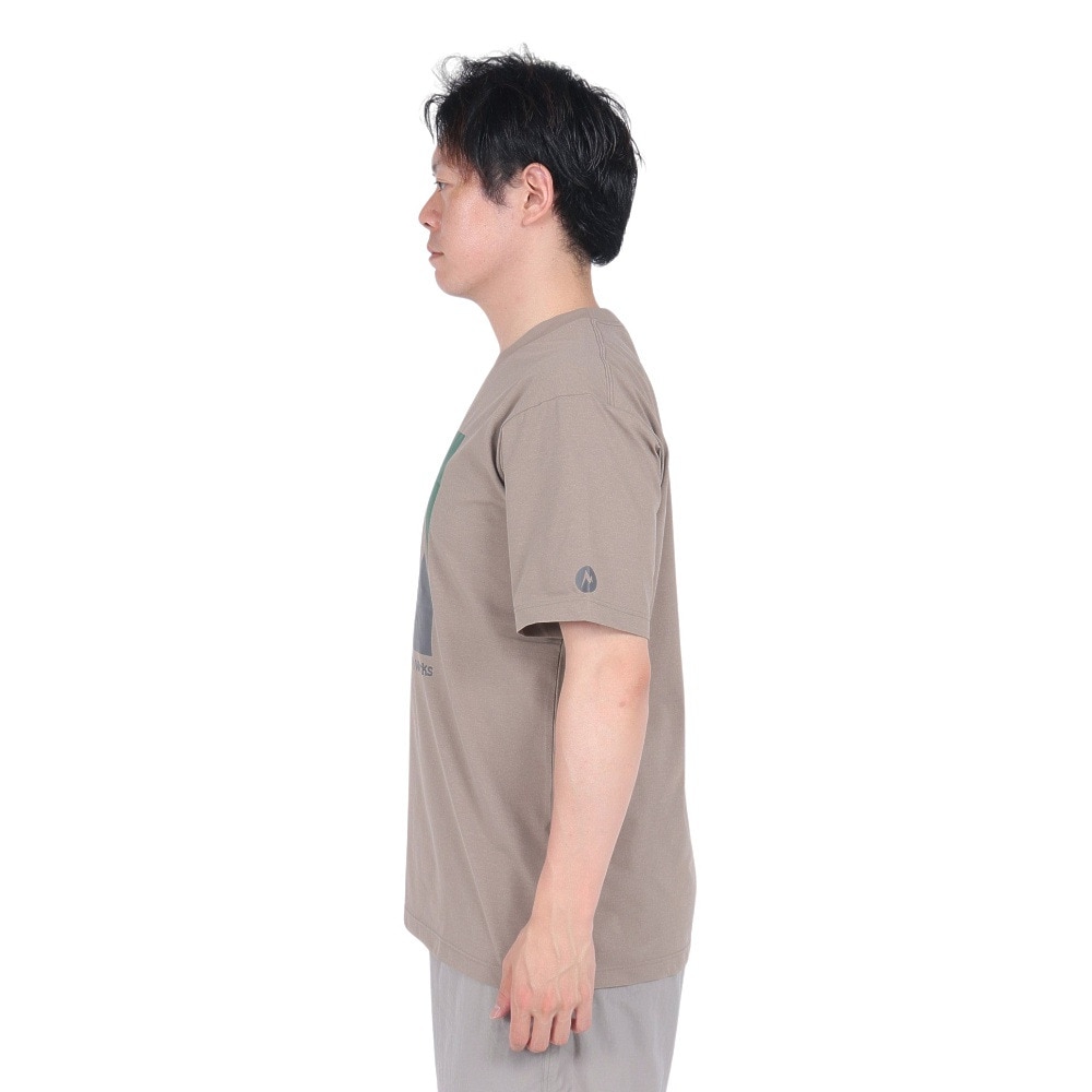 マーモット（Marmot）（メンズ）吸水速乾 半袖Tシャツ Crack-T TSSMC405-BWT