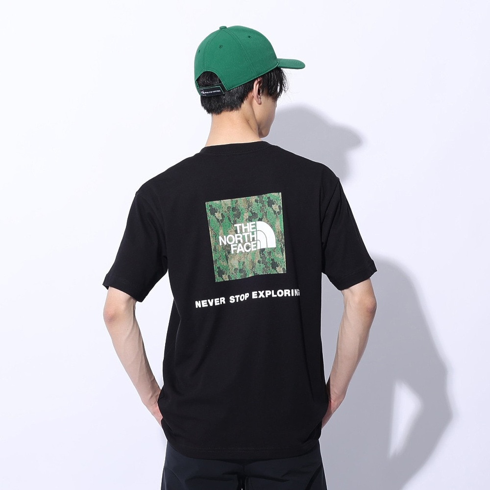 ザ・ノース・フェイス（THE NORTH FACE）（メンズ）Tシャツ 半袖 TNF SQAR LOGO スクエアロゴ NT32441X 黒 ブラック
