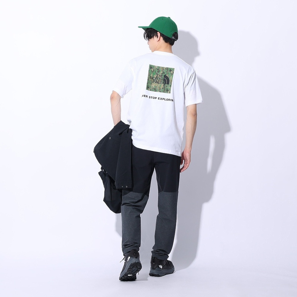 ザ・ノース・フェイス（THE NORTH FACE）（メンズ）Tシャツ 半袖 TNF SQAR LOGO スクエアロゴ NT32441X 白 ホワイト