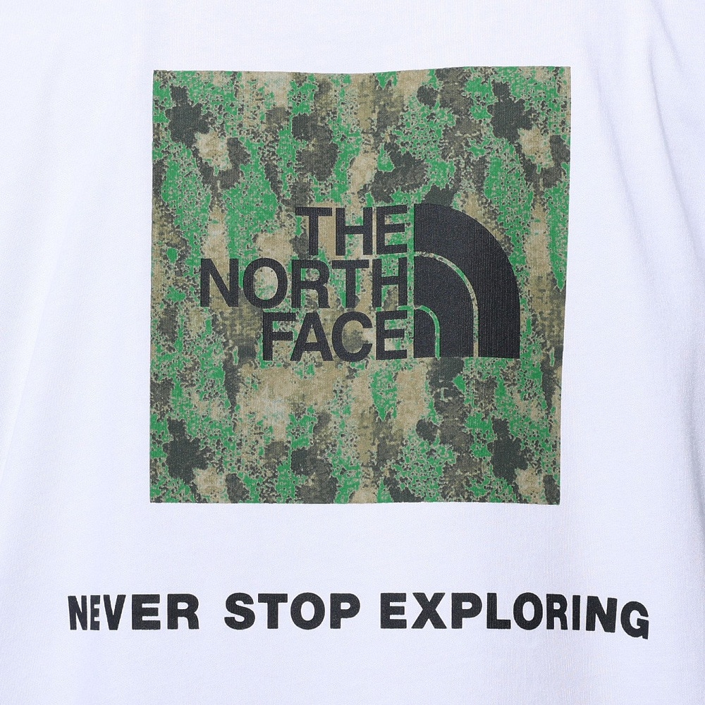 ザ・ノース・フェイス（THE NORTH FACE）（メンズ）Tシャツ 半袖 TNF SQAR LOGO スクエアロゴ NT32441X 白 ホワイト
