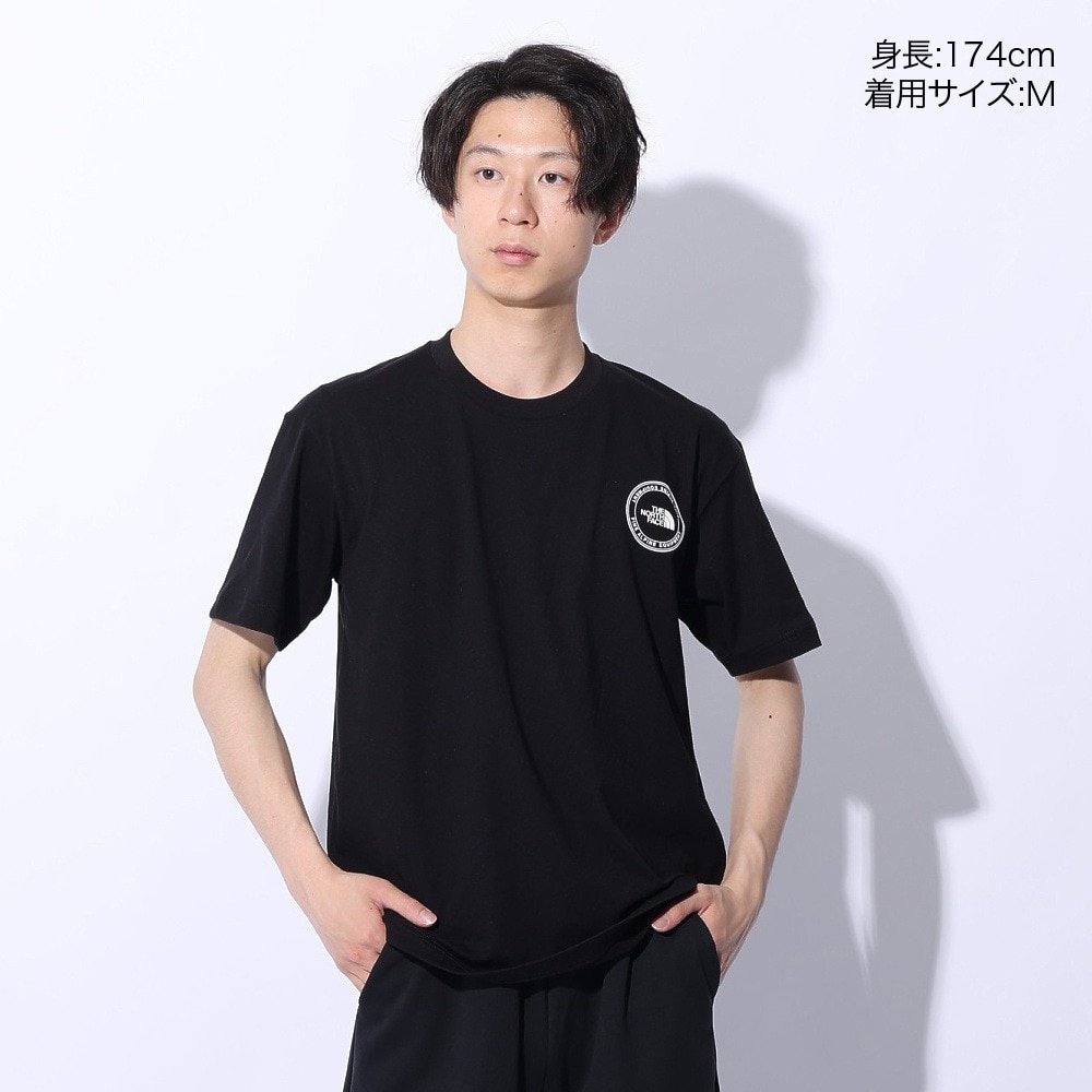ザ・ノース・フェイス（THE NORTH FACE）（メンズ）Tシャツ 半袖 SIMPLE LOGO シンプルロゴ NT32442X 黒 ブラック