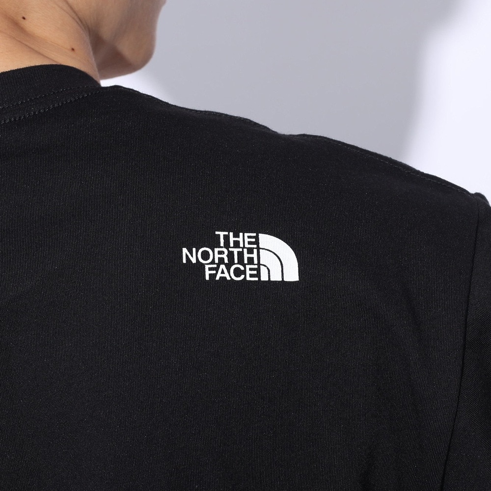 ザ・ノース・フェイス（THE NORTH FACE）（メンズ）Tシャツ 半袖 SIMPLE LOGO シンプルロゴ NT32442X 黒 ブラック
