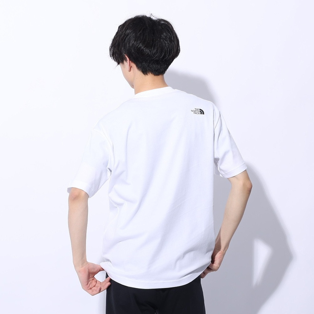 ザ・ノース・フェイス（THE NORTH FACE）（メンズ）Tシャツ 半袖 SIMPLE LOGO シンプルロゴ NT32442X 白 ホワイト