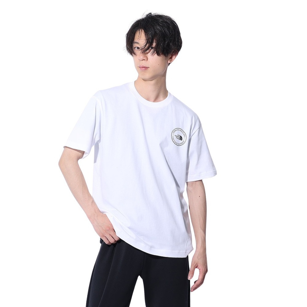 ザ・ノース・フェイス（THE NORTH FACE）（メンズ）Tシャツ 半袖 SIMPLE LOGO シンプルロゴ NT32442X 白 ホワイト