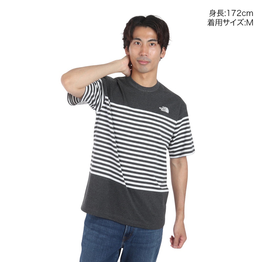 ザ・ノース・フェイス（THE NORTH FACE）（メンズ）半袖Tシャツ ショートスリーブ パネルボーダーTシャツ NT32406 ZC