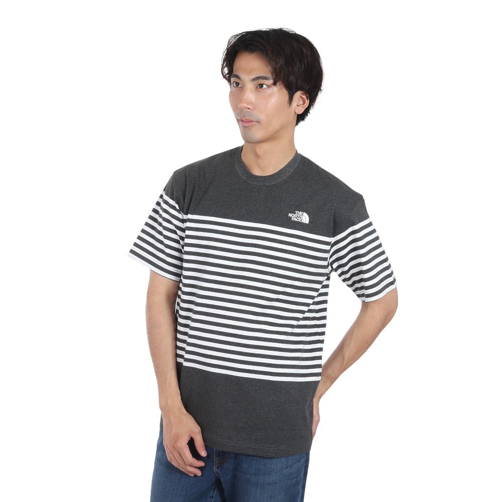 ザ・ノース・フェイス（THE NORTH FACE）（メンズ）半袖Tシャツ ショートスリーブ パネルボーダーTシャツ NT32406 ZC