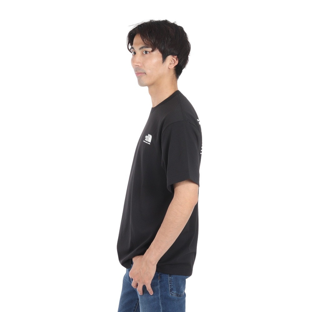 ザ・ノース・フェイス（THE NORTH FACE）（メンズ）速乾 ソフト 半袖Tシャツ ヒストリカル ロゴTシャツ NT32407 K