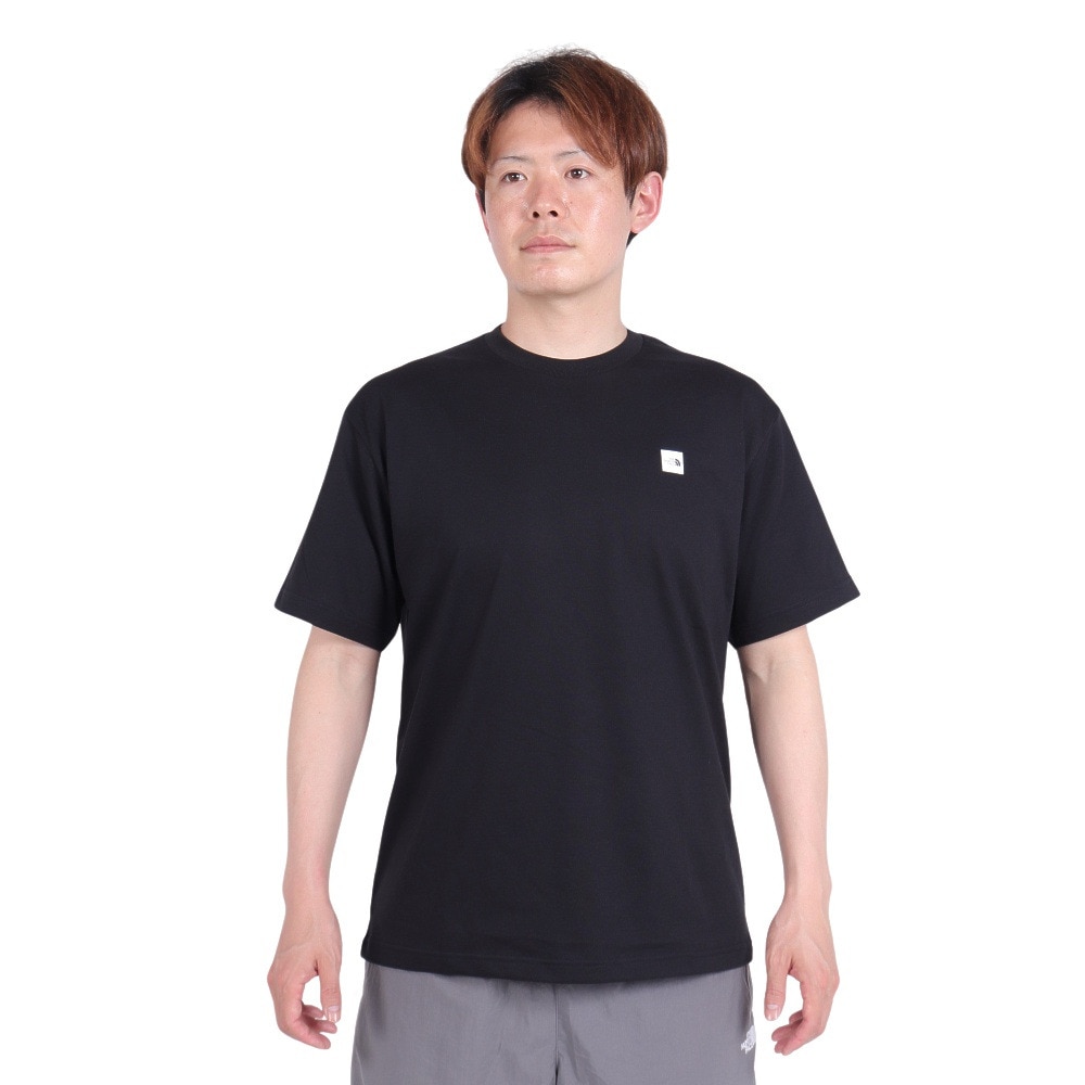 ノースフェイス（THE NORTH FACE）（メンズ）Tシャツ 半袖 ショートスリーブスモールボックスロゴTシャツ 速乾 NT32445 黒 ブラック