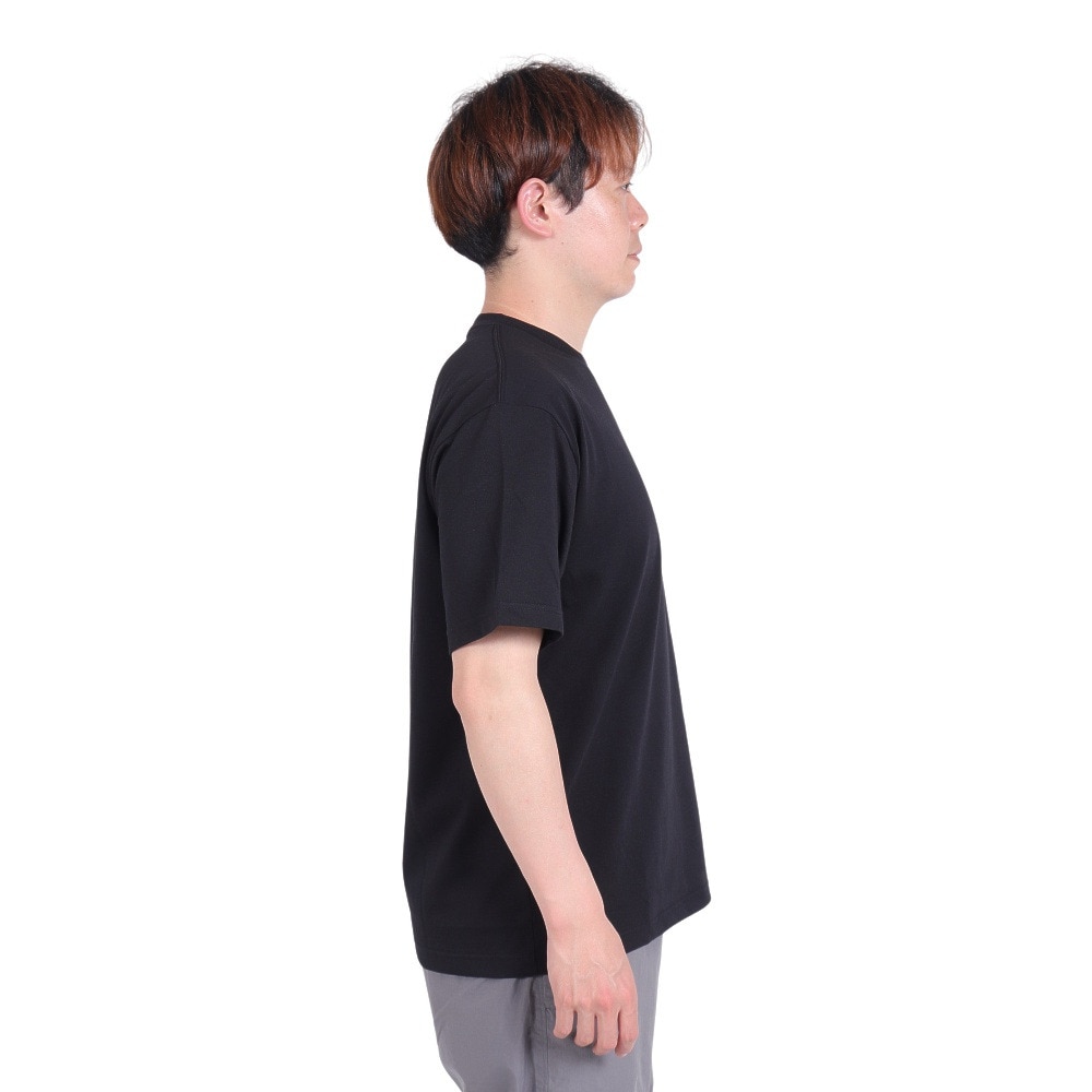 ノースフェイス（THE NORTH FACE）（メンズ）Tシャツ 半袖 ショートスリーブスモールボックスロゴTシャツ 速乾 NT32445 黒 ブラック