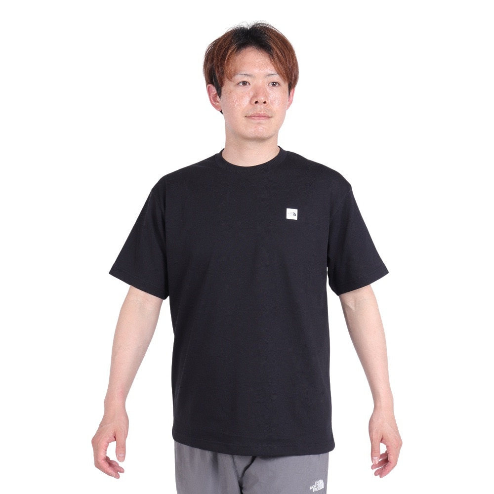 ノースフェイス（THE NORTH FACE）（メンズ）Tシャツ 半袖 ショートスリーブスモールボックスロゴTシャツ 速乾 NT32445 黒 ブラック