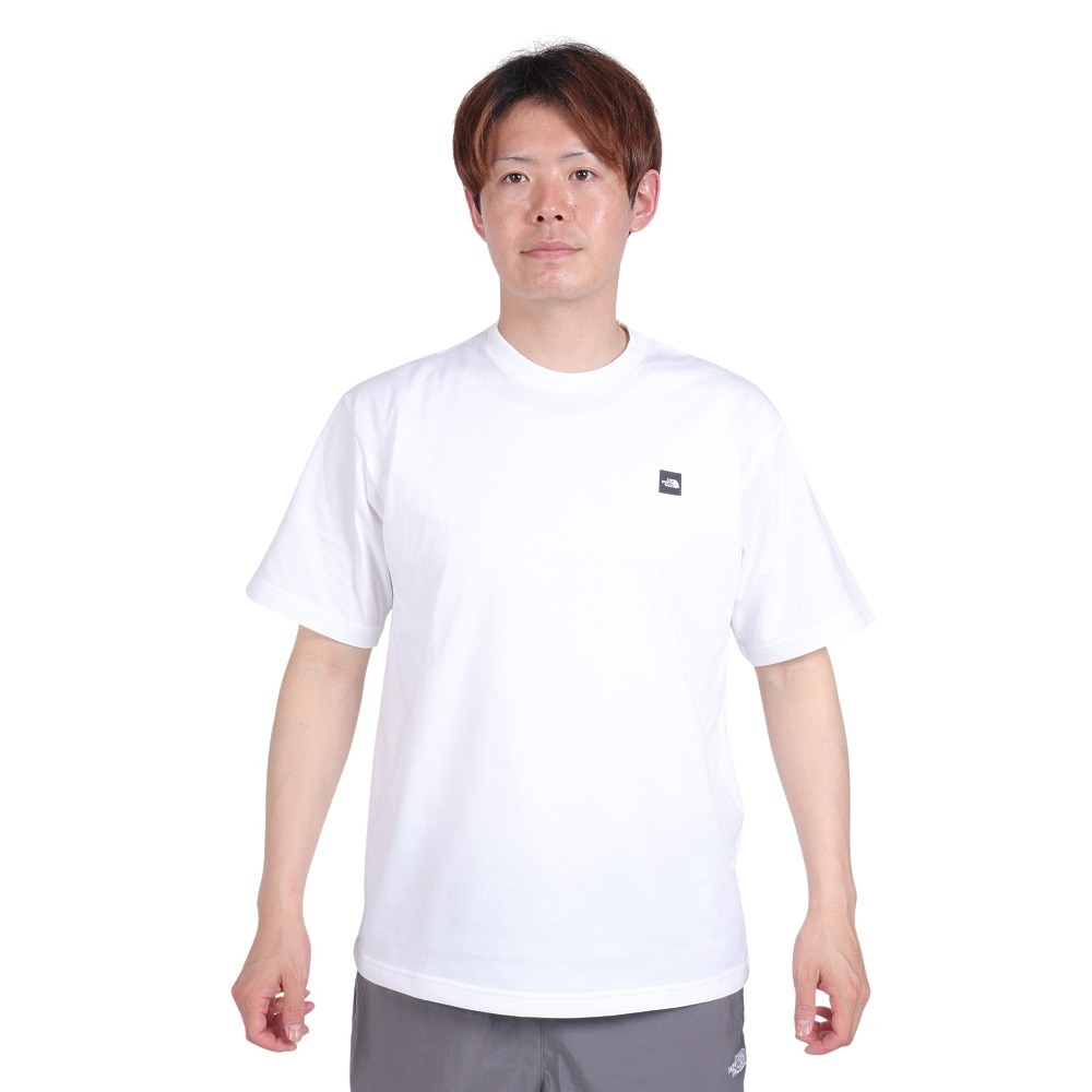 ノースフェイス（THE NORTH FACE）（メンズ）Tシャツ 半袖 ショートスリーブスモールボックスロゴTシャツ 速乾 NT32445 白 ホワイト