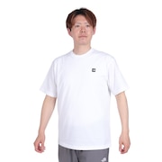 (メンズ)Tシャツ 半袖 ショートスリーブスモールボックスロゴTシャツ 速乾 NT32445 白 ホワイト