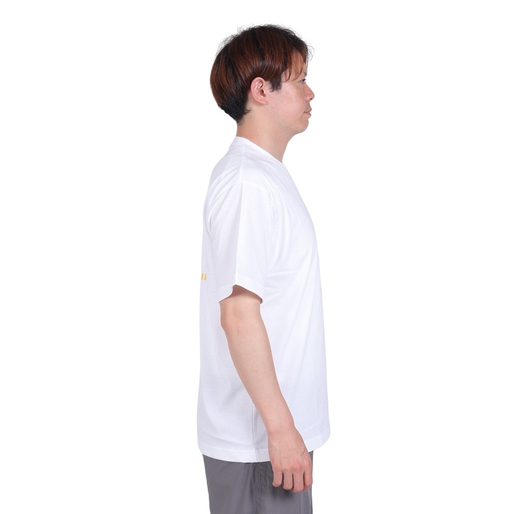 ノースフェイス（THE NORTH FACE）（メンズ）Tシャツ 半袖 ショートスリーブバンダナスクエアロゴTシャツ 速乾 NT32446 白 ホワイト
