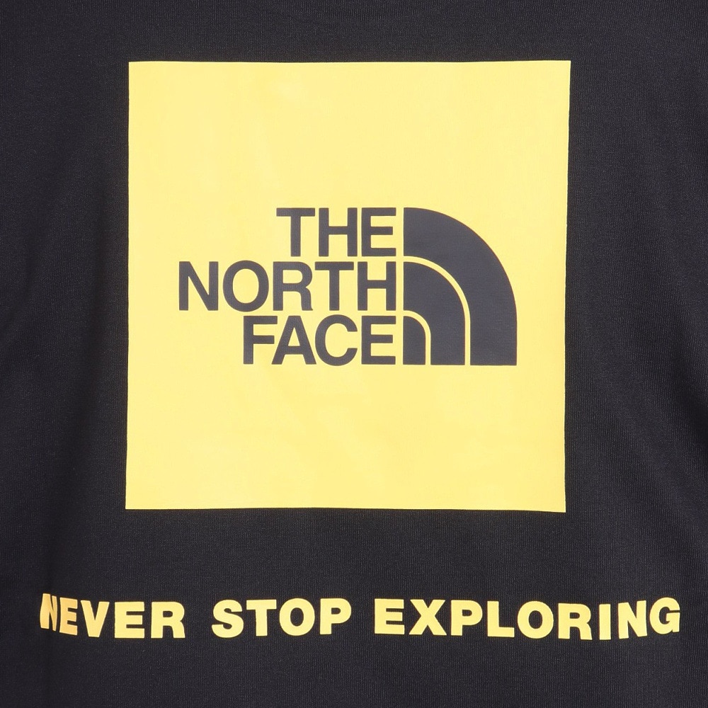 ノースフェイス（THE NORTH FACE）（メンズ）Tシャツ 半袖 ショートスリーブバックスクエアーロゴTシャツ 速乾 NT32447 黒 ブラック S