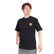 ノースフェイス（THE NORTH FACE）（メンズ、レディース）Tシャツ 半袖 ショートスリーブジオスクエアロゴTシャツ 綿 100% NT32451 黒 ブラック