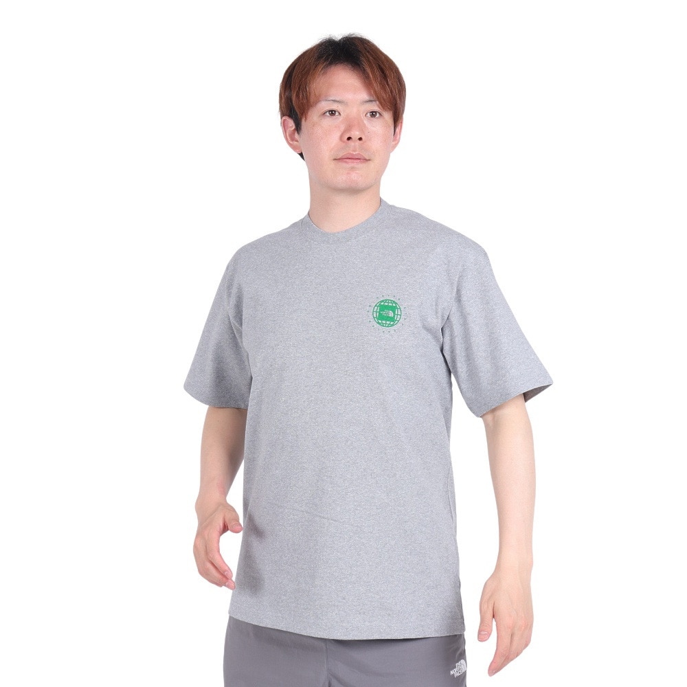 ノースフェイス（THE NORTH FACE）（メンズ、レディース）Tシャツ 半袖 ショートスリーブジオスクエアロゴTシャツ 綿 100% NT32451 Z