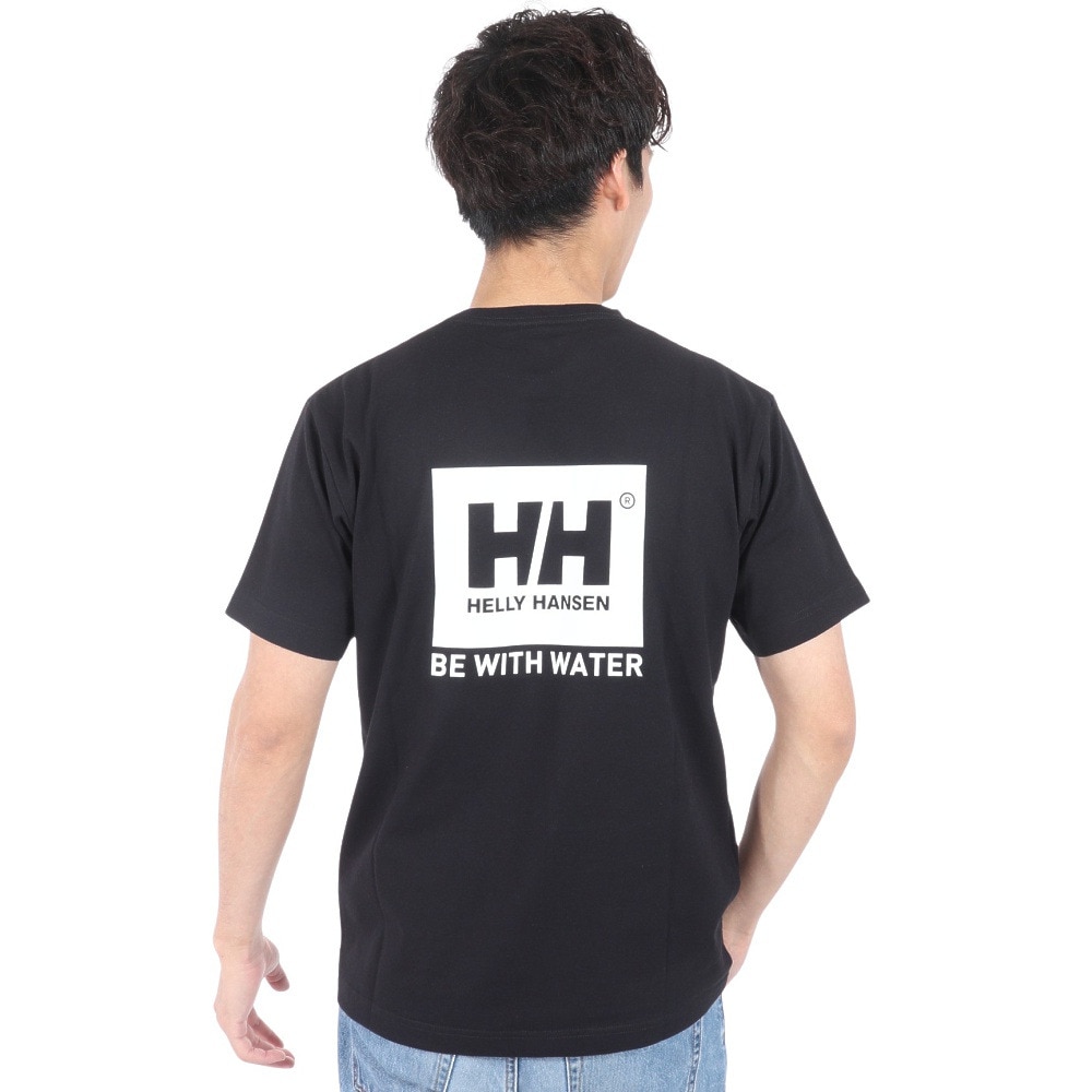 ヘリーハンセン（HELLY HANSEN）（メンズ）半袖 ビーウィズウォーターロゴ Tシャツ HH62417 K