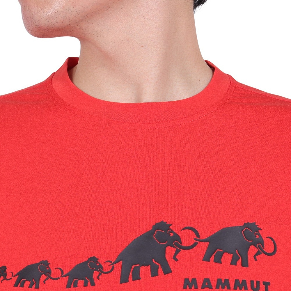 マムート（MAMMUT）（メンズ）EUROサイズ 半袖 UVカット 速乾 QD ロゴプリント Tシャツ アジアンフィット 1017-02012-3779