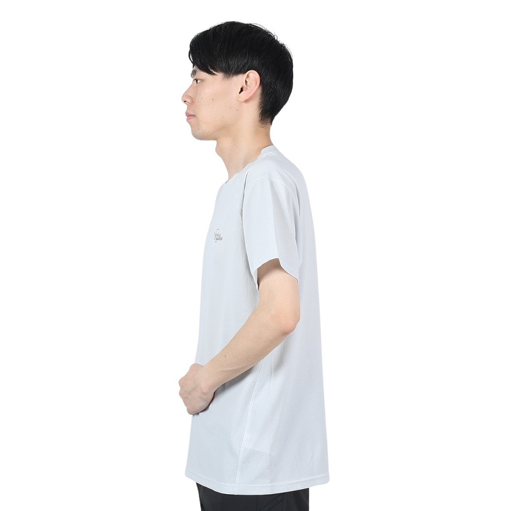 POLEWARDS（メンズ）半袖Tシャツ DRY COMFORT PW2RJA01 IGRY グレー 軽量 ストレッチ ラグランスリーブ