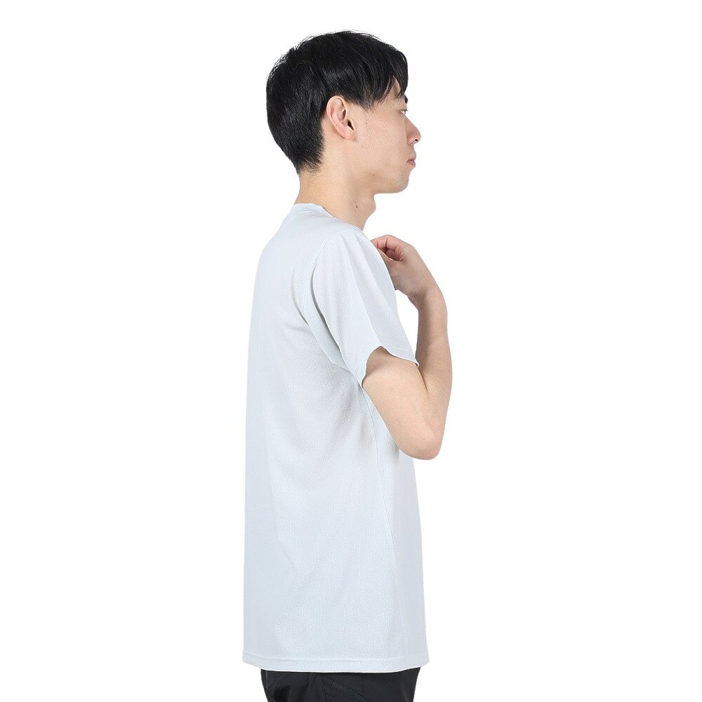 POLEWARDS（メンズ）半袖Tシャツ DRY COMFORT PW2RJA01 IGRY グレー 軽量 ストレッチ ラグランスリーブ