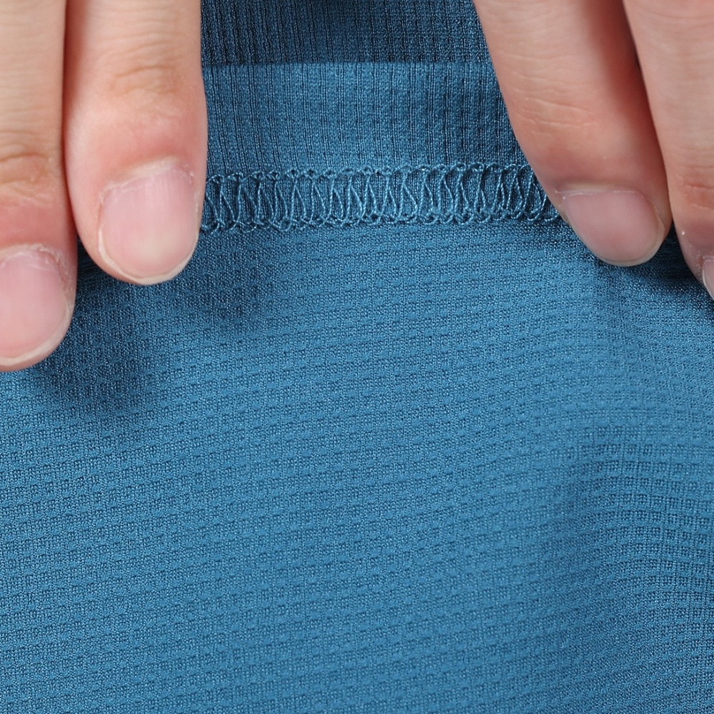POLEWARDS（メンズ）半袖Tシャツ DRY COMFORT PW2RJA01 MBLU マリンブルー 軽量 ストレッチ ラグランスリーブ