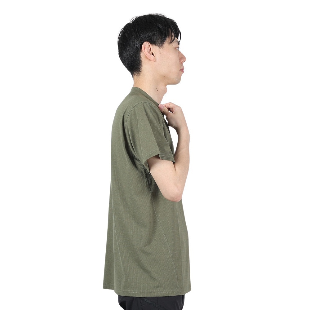 POLEWARDS（メンズ）半袖Tシャツ DRY COMFORT PW2RJA01 OLV オリーブ 軽量 ストレッチ ラグランスリーブ