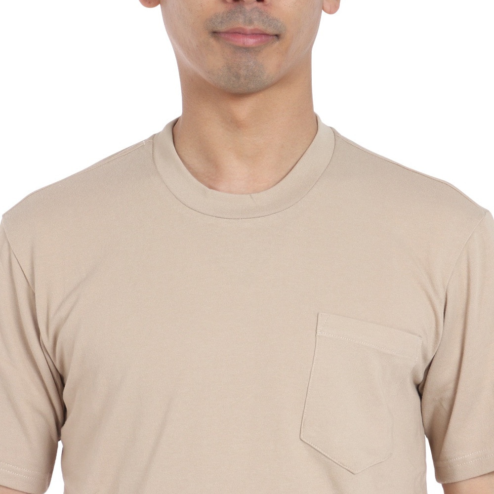 オンヨネ（ONYONE）（メンズ）半袖Tシャツ カットソー YADAKAINO 防虫 ポケット ロゴTシャツ BIJ94102P 186BG ベージュ