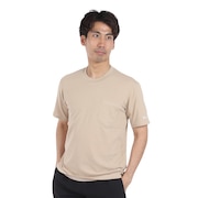 (メンズ)半袖Tシャツ カットソー YADAKAINO 防虫 ポケット ロゴTシャツ BIJ94102P 186BG ベージュ
