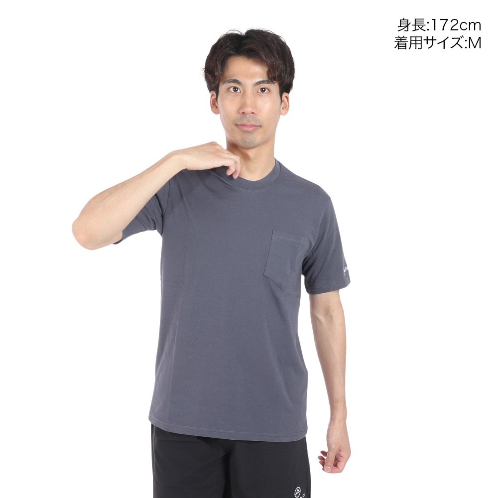 オンヨネ（ONYONE）（メンズ）半袖Tシャツ カットソー YADAKAINO 防虫 ポケット ロゴTシャツ BIJ94102P 648BL ネイビー