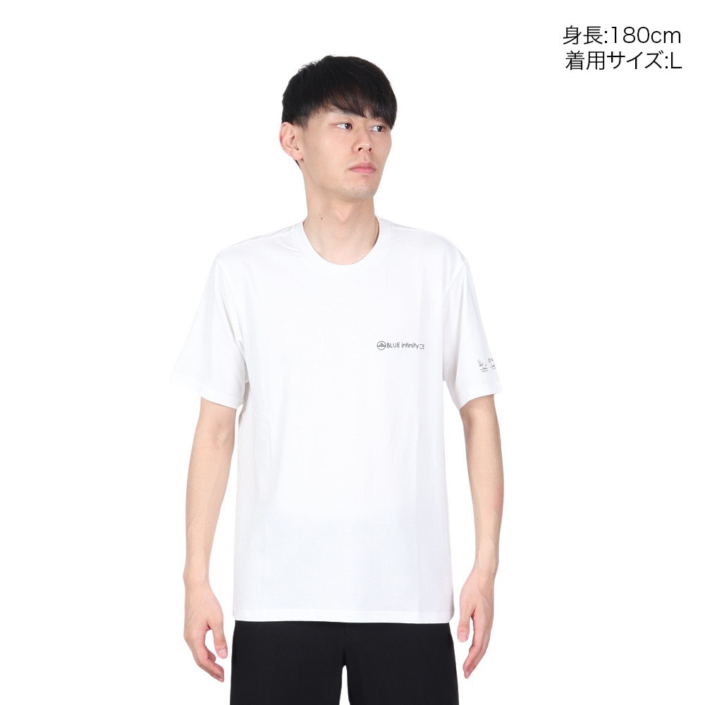 オンヨネ（ONYONE）（メンズ）半袖Tシャツ カットソー YADAKAINO 防虫 ロゴTシャツ BIJ94103PB 100 ホワイト