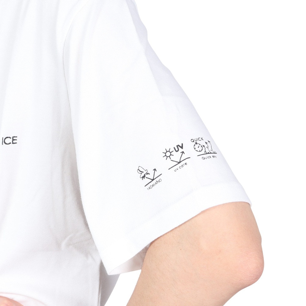 オンヨネ（ONYONE）（メンズ）半袖Tシャツ カットソー YADAKAINO 防虫 ロゴTシャツ BIJ94103PB 100 ホワイト