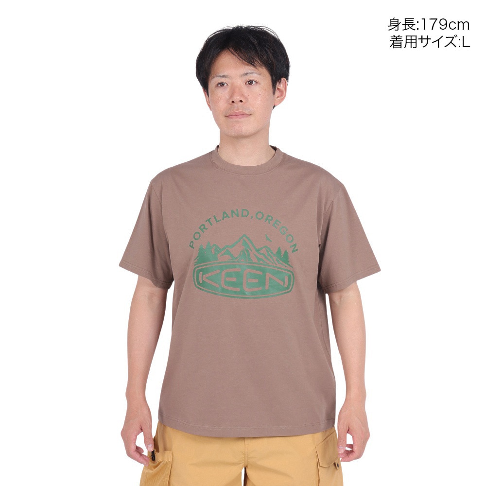 キーン（KEEN）（メンズ、レディース）半袖Tシャツ ハーベスト テック アーチロゴ 1029315