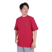 (メンズ)半袖 Back Printed ロゴTシャツ SPE-TS-23AU002 RD