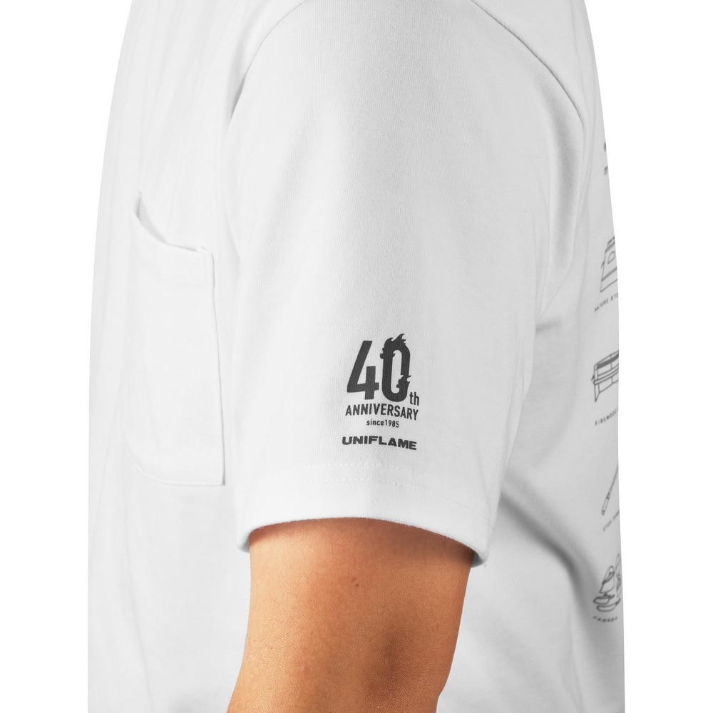 ユニフレーム（UNIFLAME）（メンズ）半袖 40周年記念Tシャツ 781050