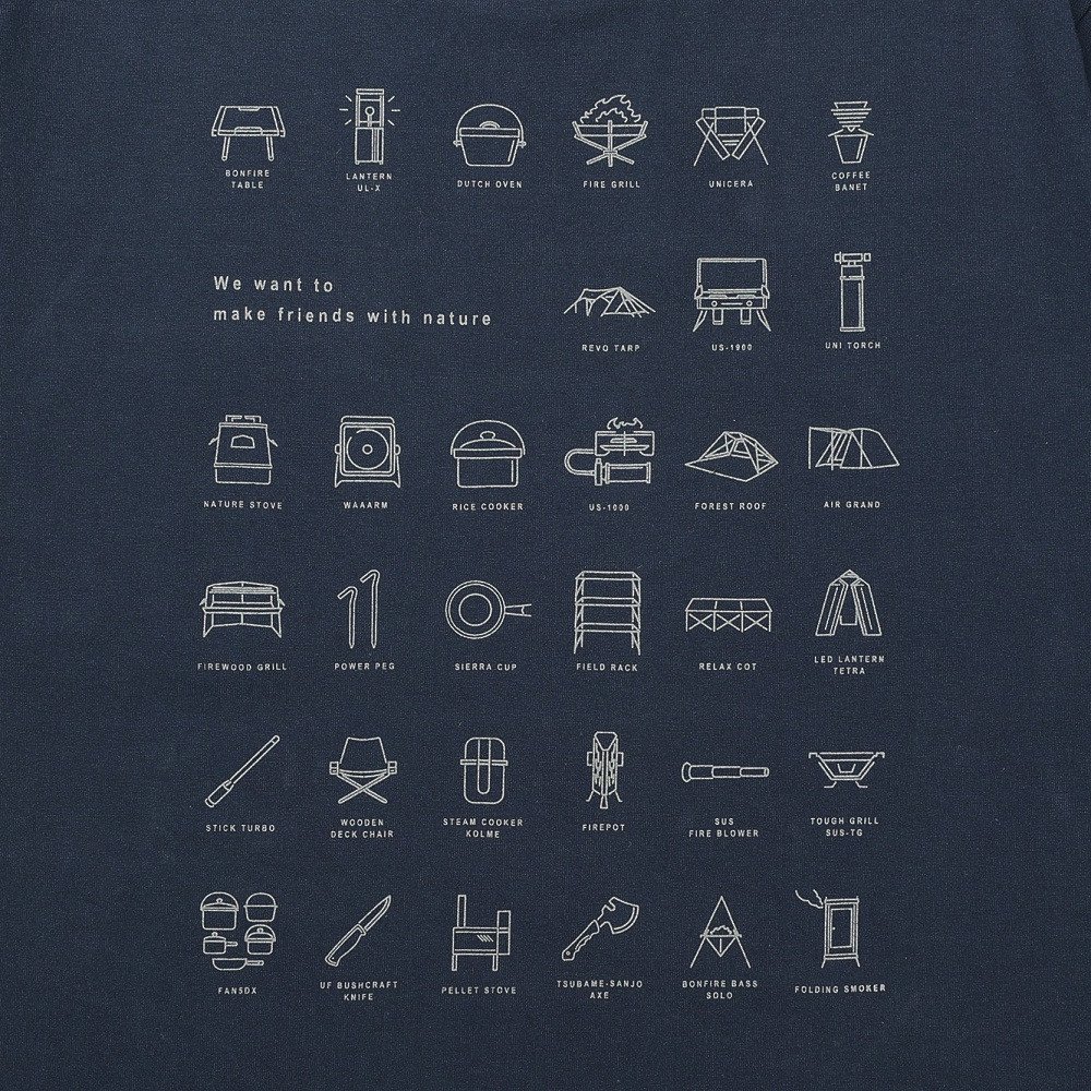 ユニフレーム（UNIFLAME）（メンズ）半袖 40周年記念Tシャツ 781098