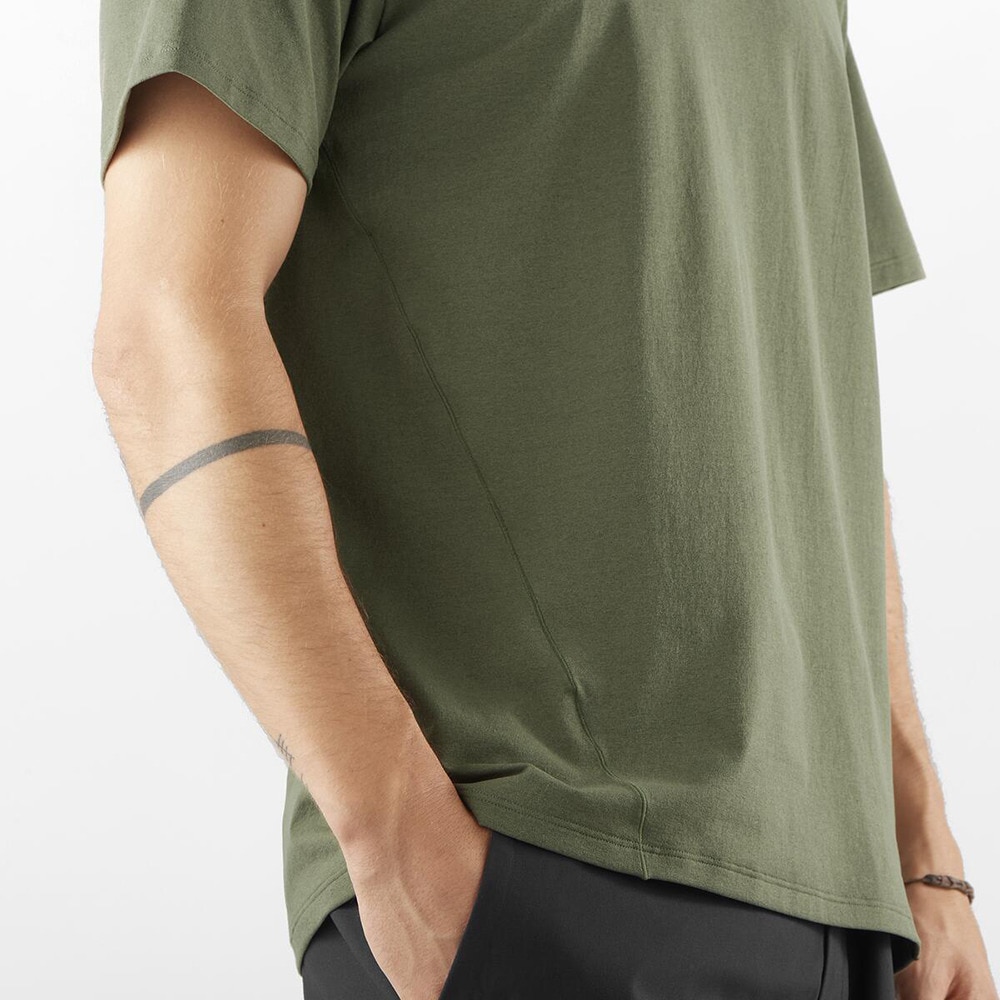 サロモン（SALOMON）（メンズ）半袖Tシャツ TRACKLINE LC2438700