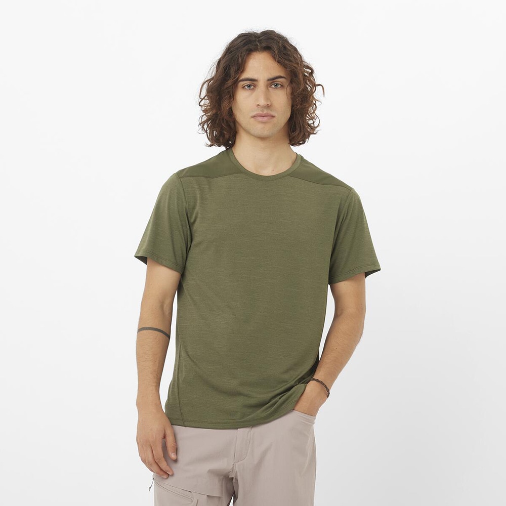 サロモン（SALOMON）（メンズ）半袖Tシャツ OUTLINE LC2475500