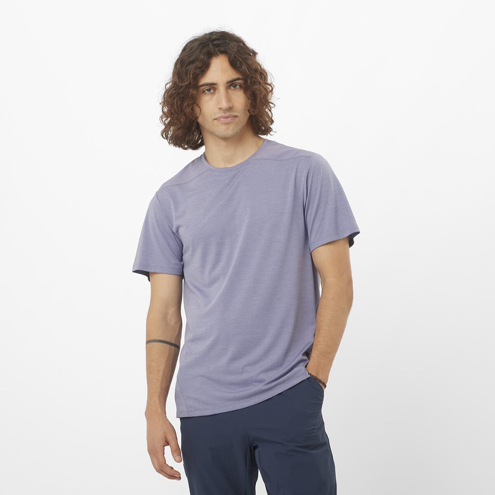 サロモン（SALOMON）（メンズ）半袖Tシャツ OUTLINE LC2475600
